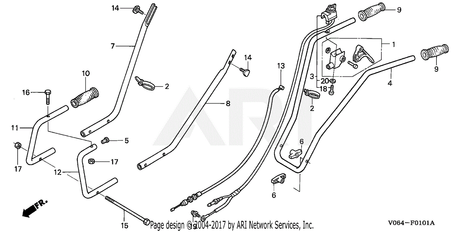 Honda FG100 A1/A ROTOTILLER, USA, VIN FZCV6000001 TO FZCV 9999999