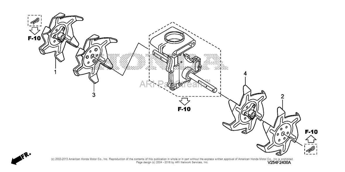 Honda Fg110 Tiller Parts Diagram