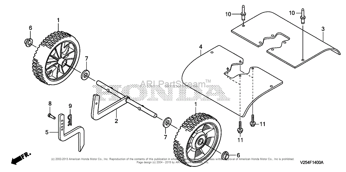 Honda Fg110 Tiller Parts Diagram