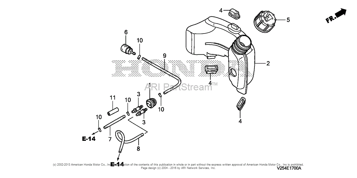 Honda Fg110 Tiller Parts Diagram