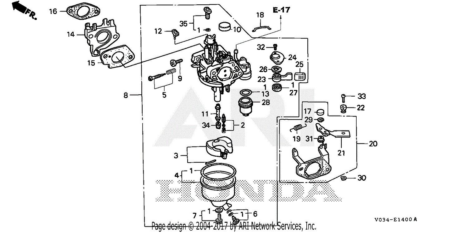 Carburetor For Honda HS1132 HS1332 HS1336I Snow Blower Throwers Carb 