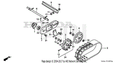 Honda Hs1132 Tas A Snow Blower Jpn Vin Szbf 1010001 Parts Diagrams