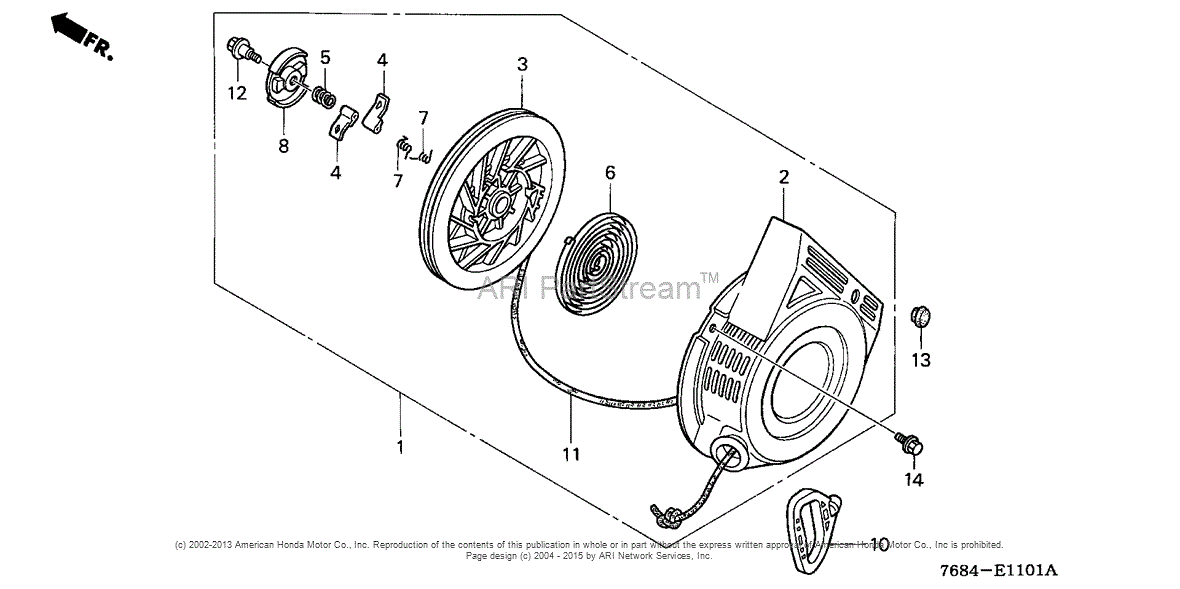 Honda HS828K1 WA/C SNOW BLOWER, JPN, VIN# SZAK-2120001 Parts Diagram ...