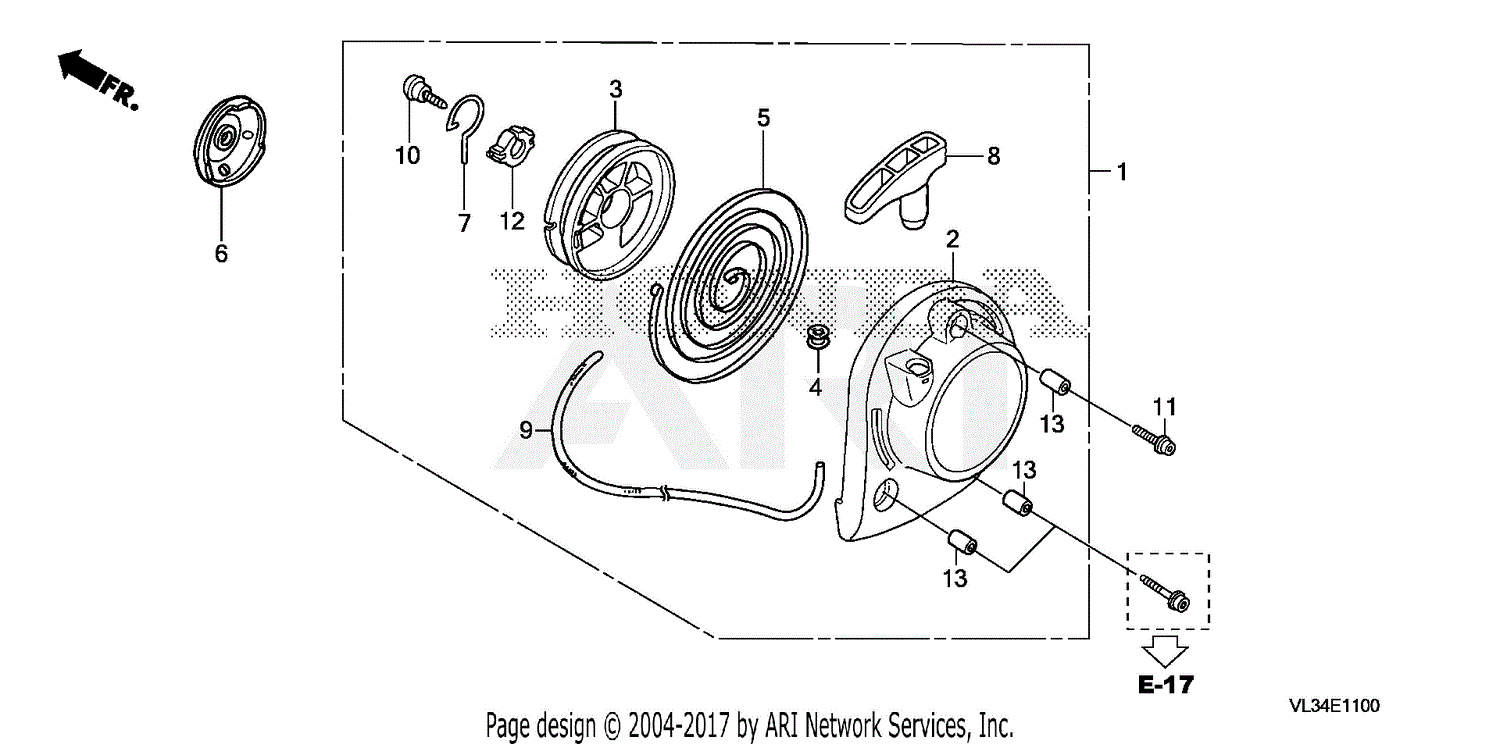 Honda HHT35S UKAT TRIMMER/BRUSH CUTTER, USA, VIN# GCAMT-1000001 Parts ...