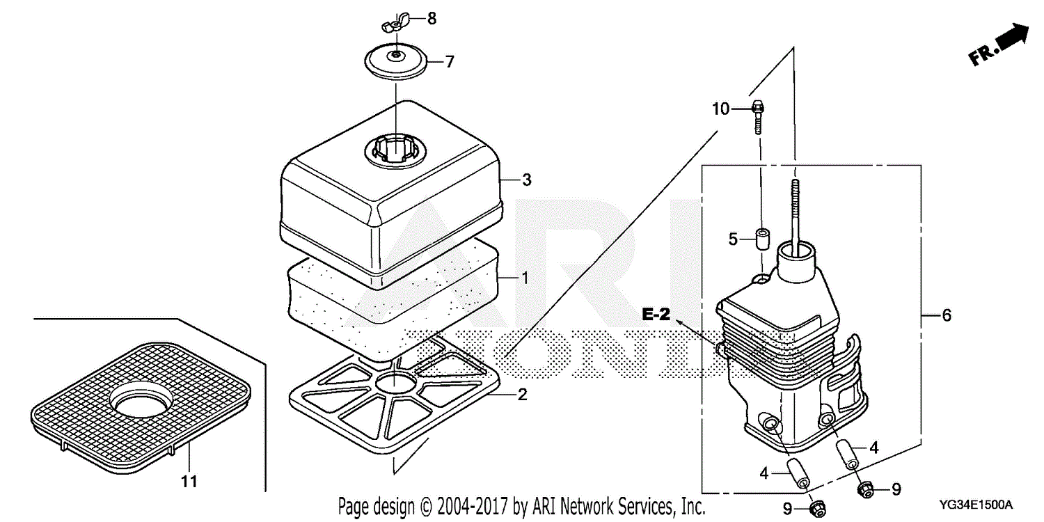 Honda Wb20xt3 A Water Pump Tha Vin Gcbnt 1000001 Parts Diagram For Air Cleaner 1