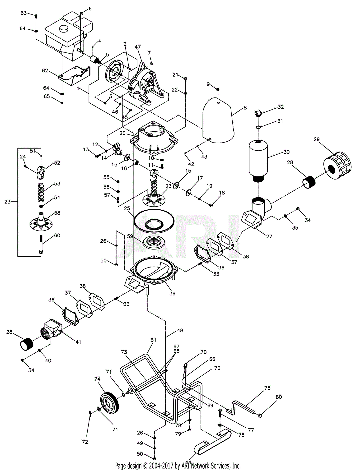 Honda WDP30XK1 AT WATER PUMP, JPN, VIN# WZCA-6100001 Parts Diagram for ...