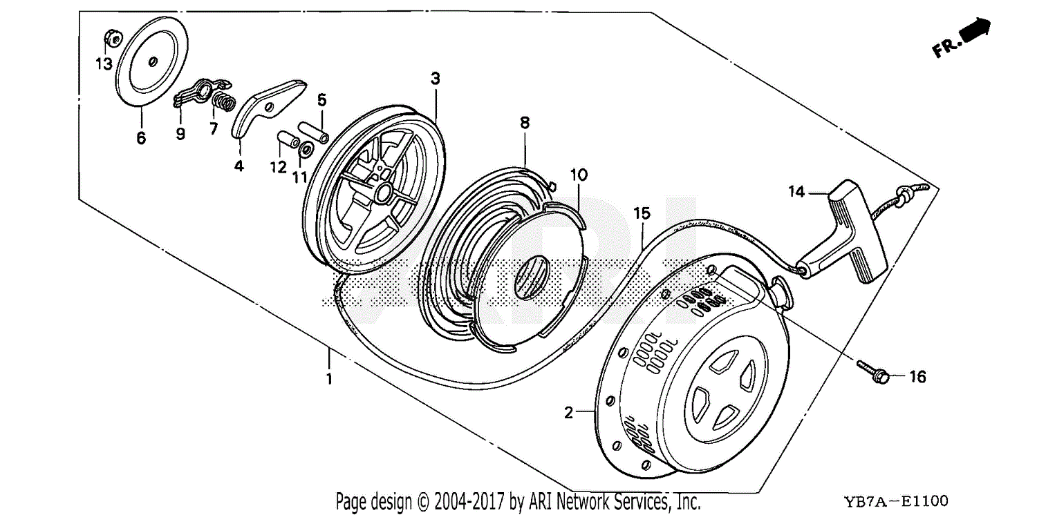 Honda WH20X CR WATER PUMP, JPN, VIN# GX140-1000001 TO ...