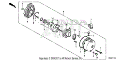 Honda WMP20X1 A1T WATER PUMP, USA, VIN# GCBRT-1000001 Parts Diagram for ...