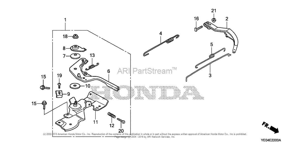 Honda WMP20X1 A1T WATER PUMP, USA, VIN# WAAA-1030004 Parts Diagram for ...