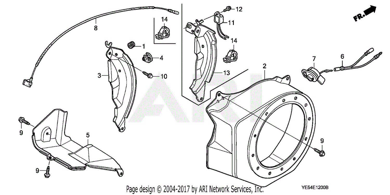 Honda Wp20x Acf6 A Water Pump Jpn Vin Wzbe 1400001 Parts Diagram For Fan Cover