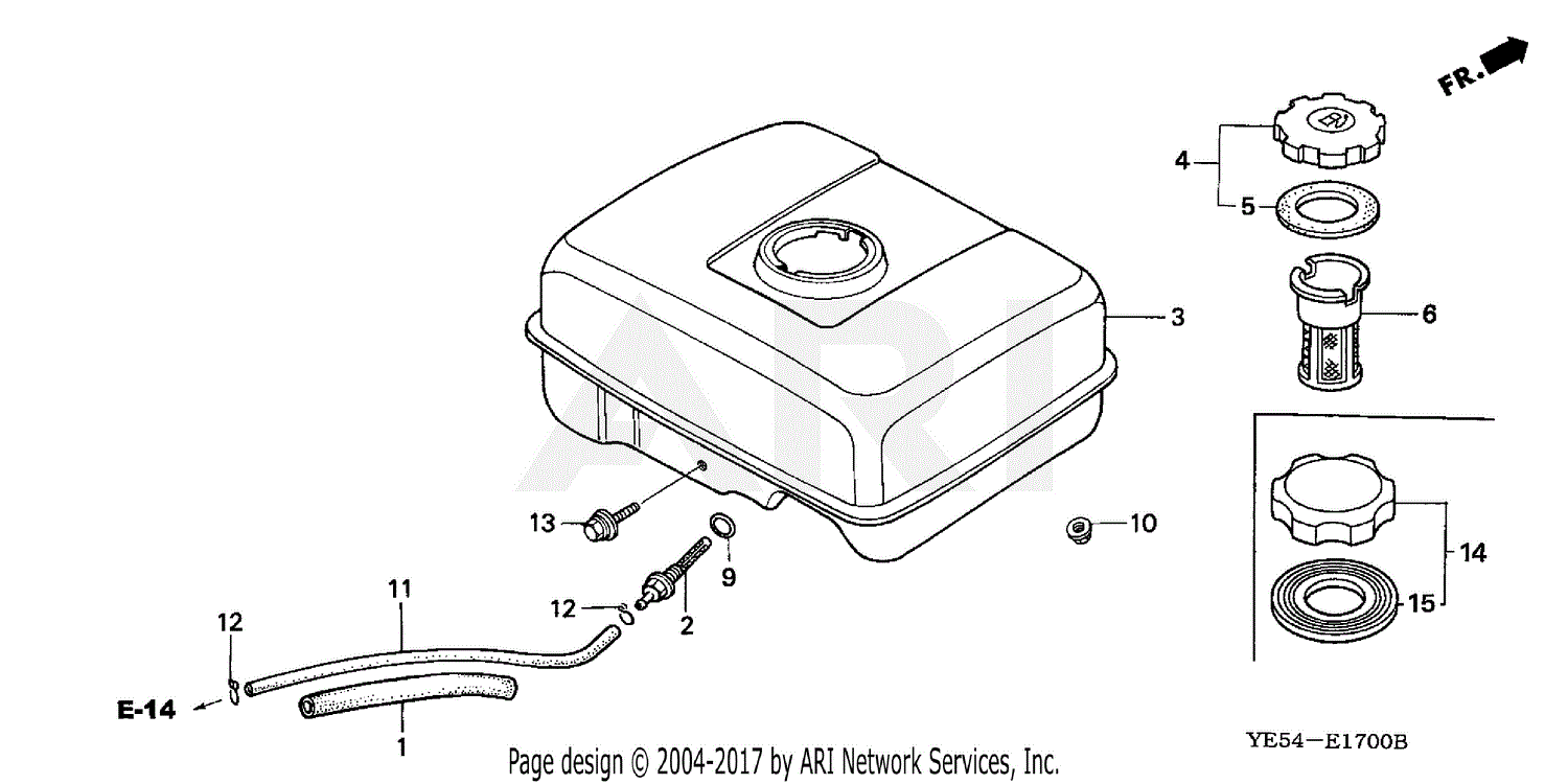 Honda Wp20x Acf6 A Water Pump Jpn Vin Wzbe 1400001 Parts Diagram For Fuel Tank