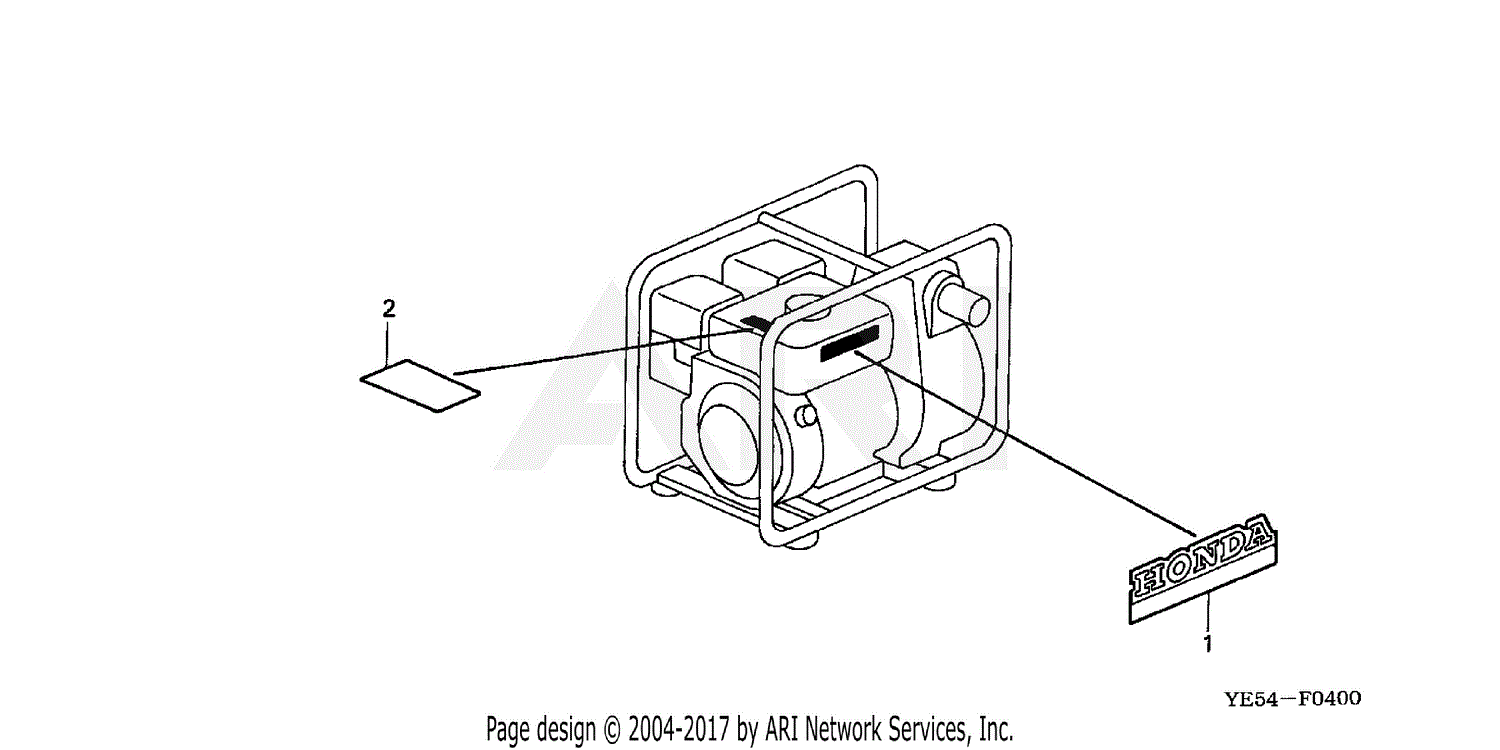 Honda Wp20x Acf6 A Water Pump Jpn Vin Wzbe 1400001 Parts Diagram For Labels 2