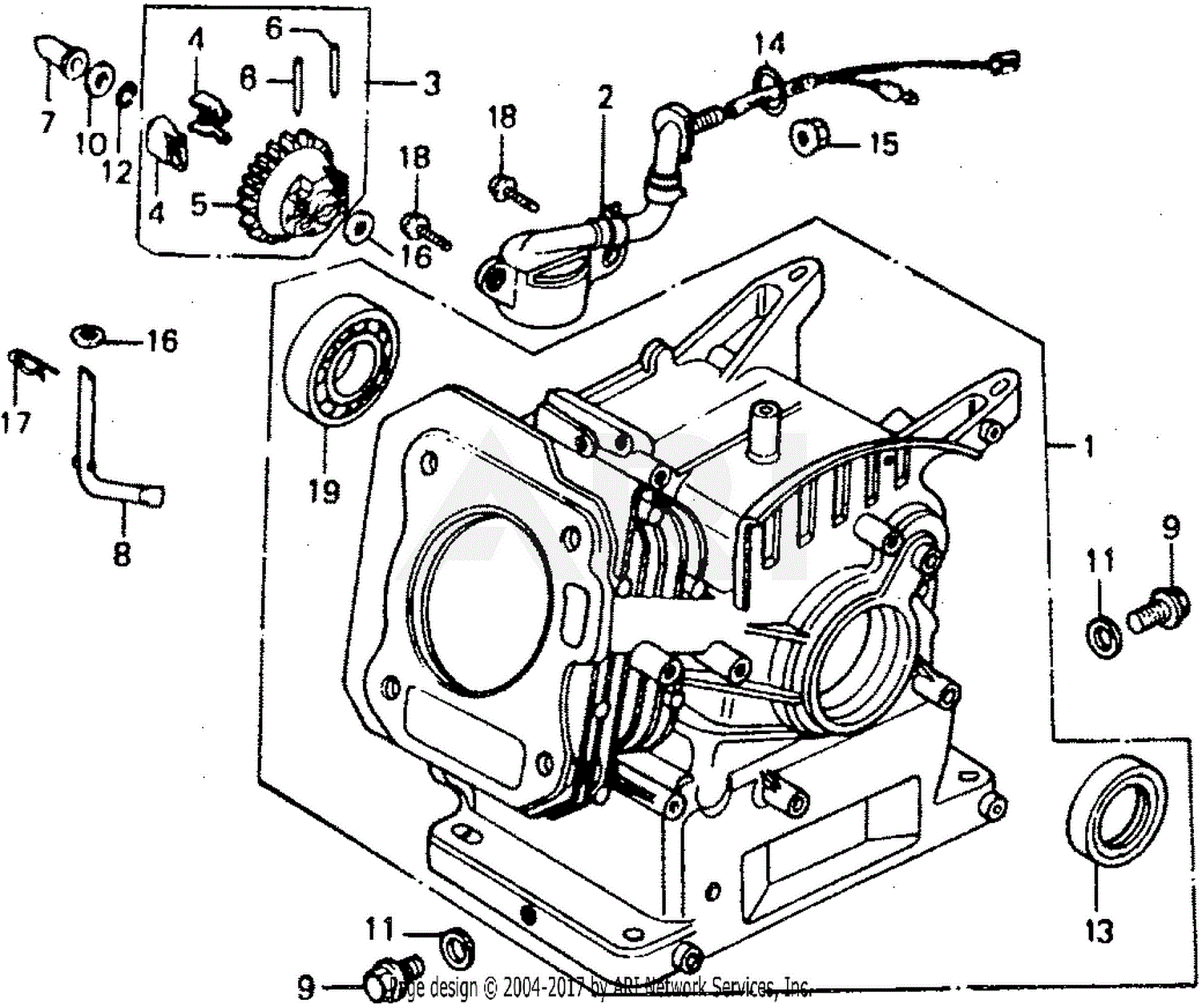 Honda Wt20x C Water Pump Jpn Vin Gx140 1000001 Parts Diagram For Wt20x Cylinder