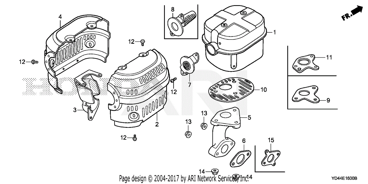 Honda WT40XK1 AC WATER PUMP, JPN, VIN# GC05-2000001 TO GC05-3599999 ...