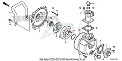 Honda WX10T A WATER PUMP, THA, VIN# GCALT-1000001 TO GCALT-3999999 ...