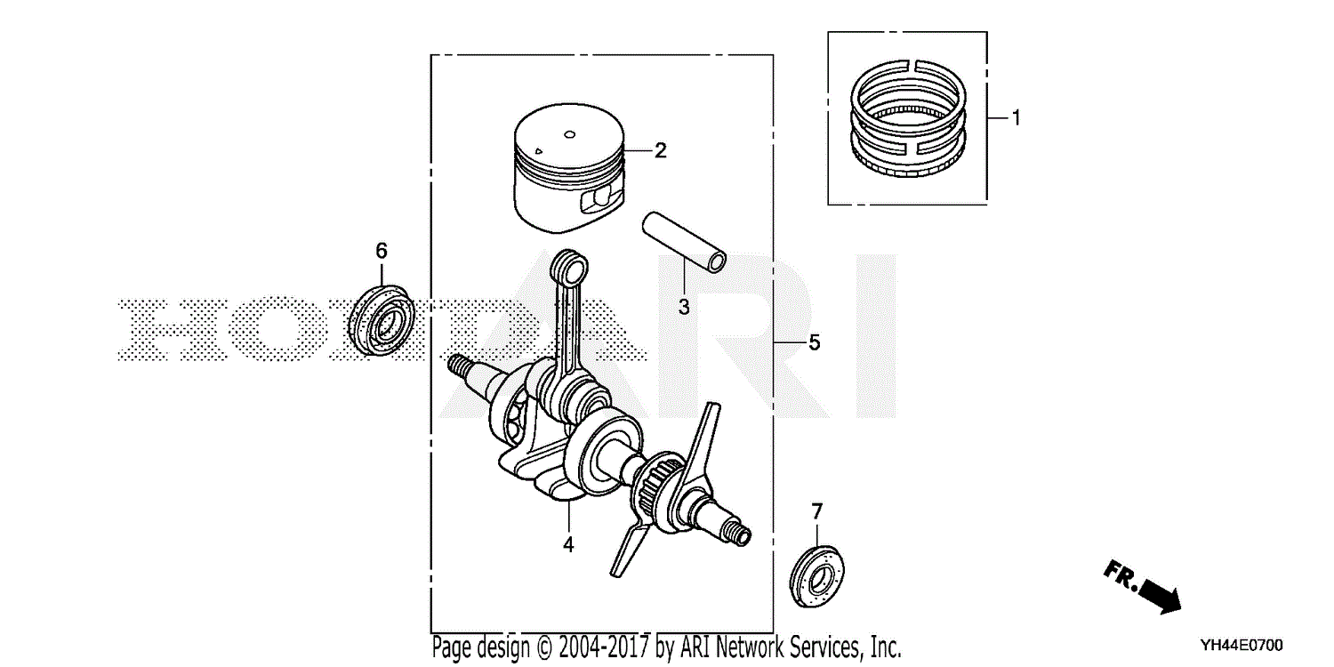 Honda Wx10t A Water Pump Tha Vin Gcalt 1000001 To Gcalt 3999999 Parts Diagram For Crankshaft