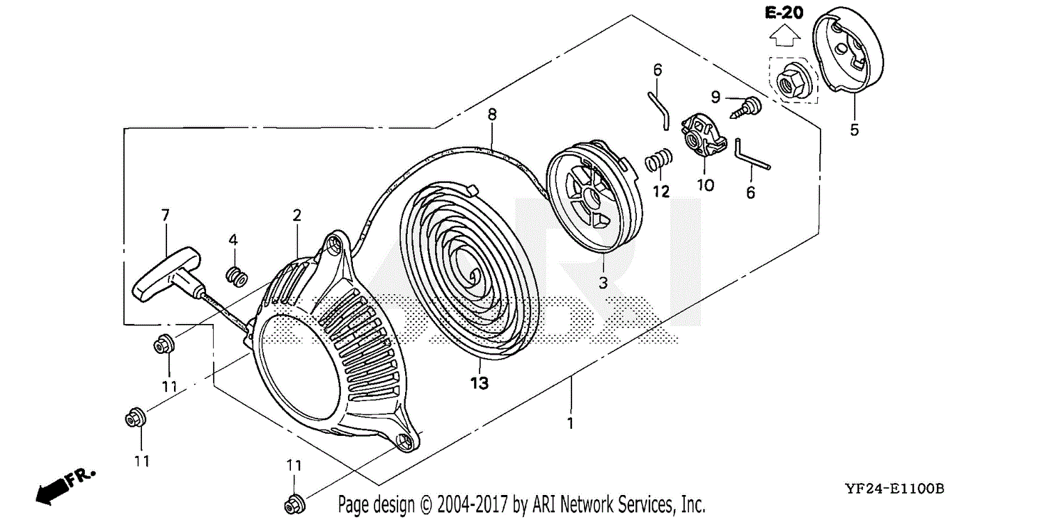 Honda WX15 AX2/B WATER PUMP, JPN, VIN# GCAL-1500001 Parts Diagram for ...