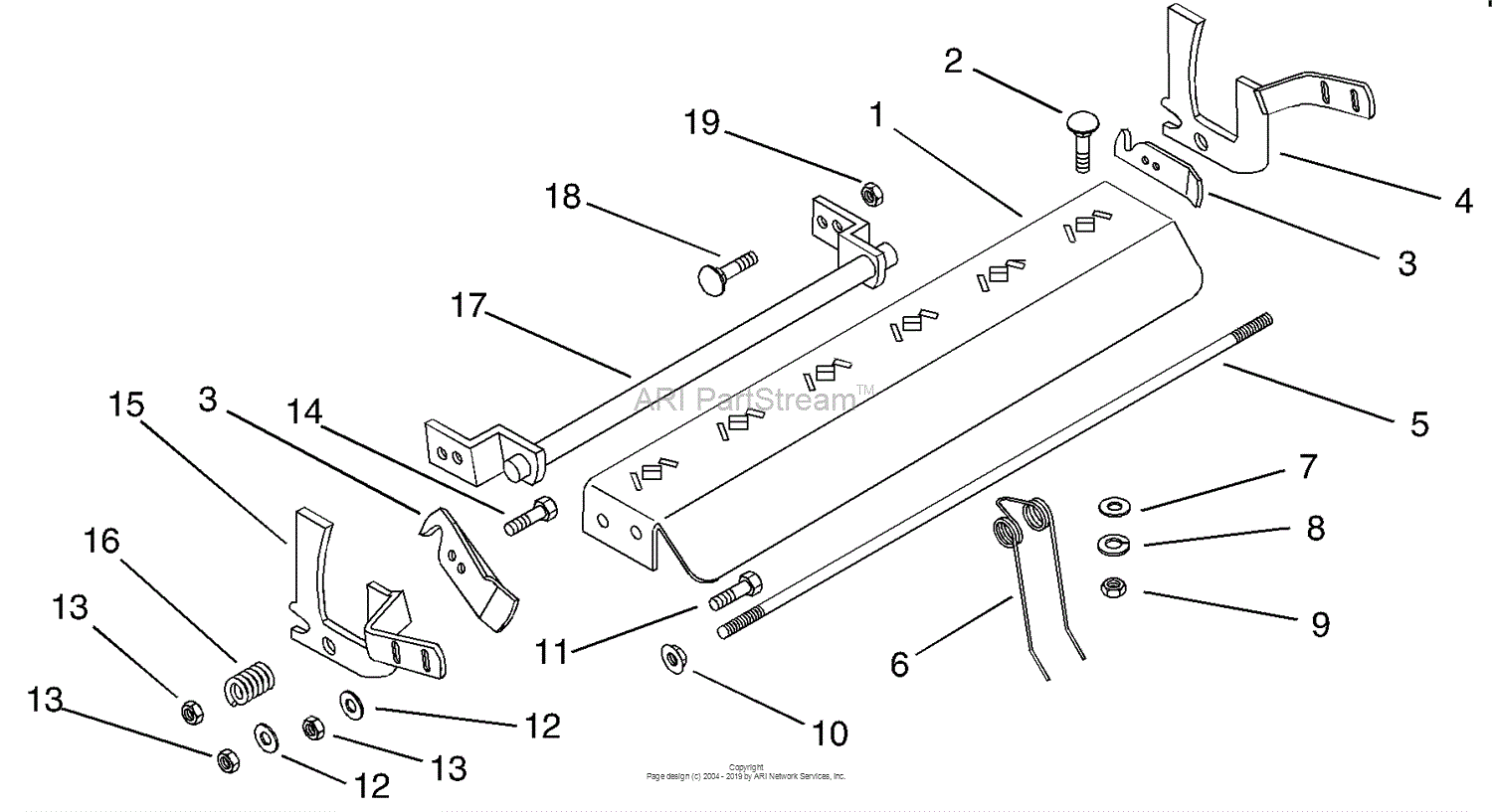 Husqvarna 600 Series Dethatcher Kit (1999-12) Parts Diagram for Service ...