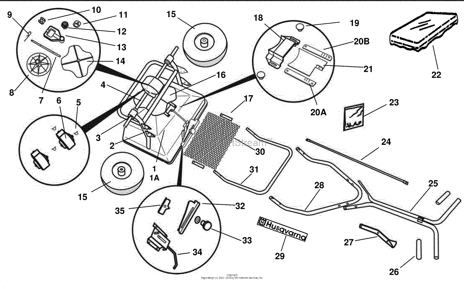 Husqvarna 70 PP Broadcast Spreader (966043501) (2009-02) Parts Diagram ...