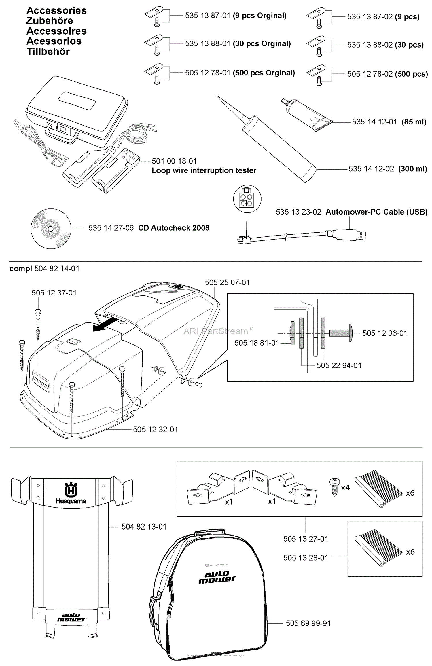 Husqvarna Auto 230 ACX (2008-02) Parts Diagram for (Part B)