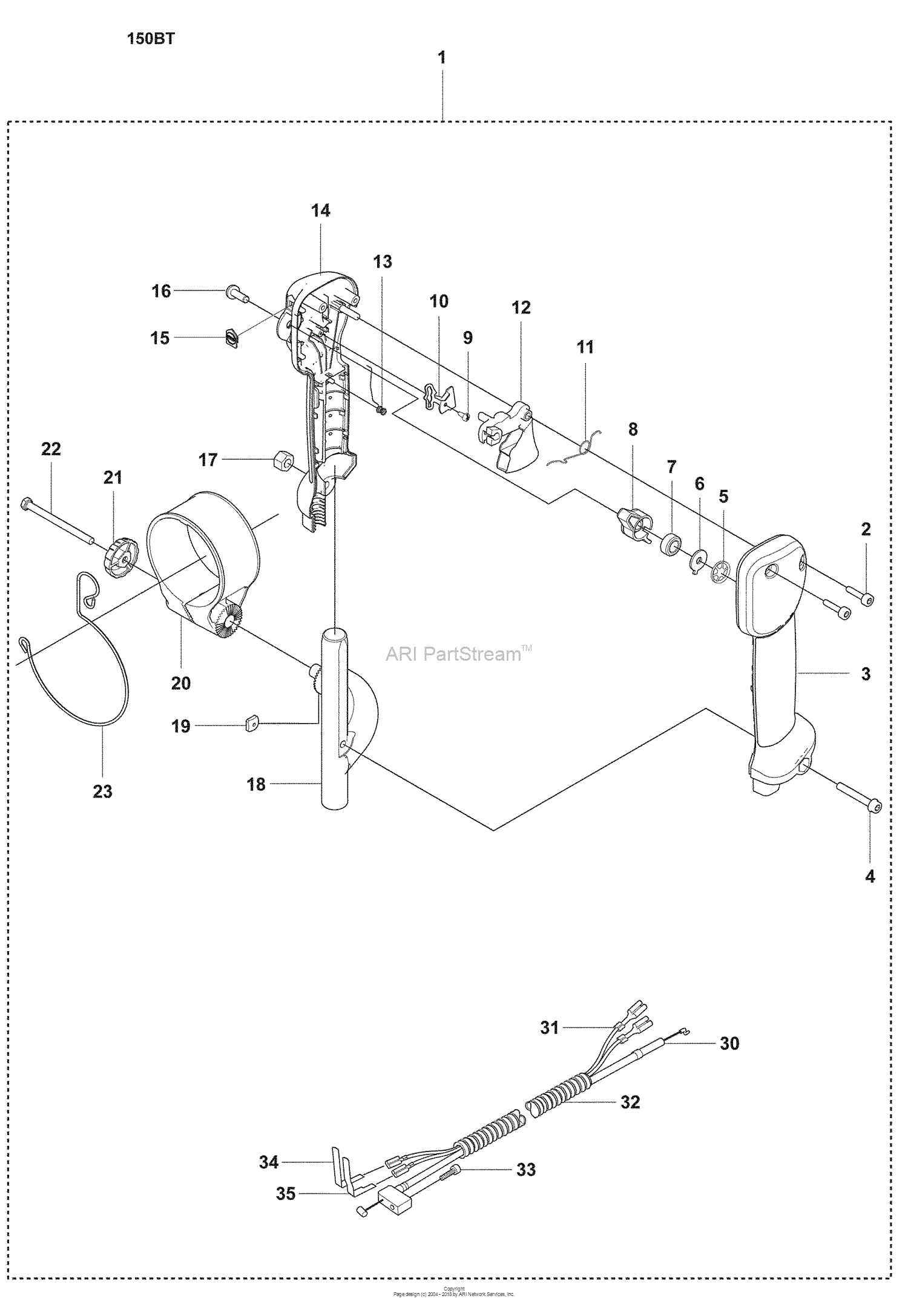 Husqvarna 150 BT (2008-10) Parts Diagram for BT Throttle ... kohler wiring diagram 