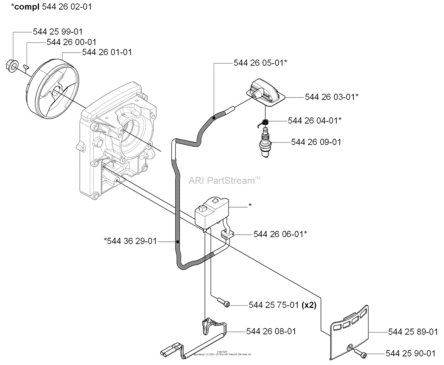 Husqvarna 170 BF (2006-03) Parts Diagram for Ignition/ Rotor