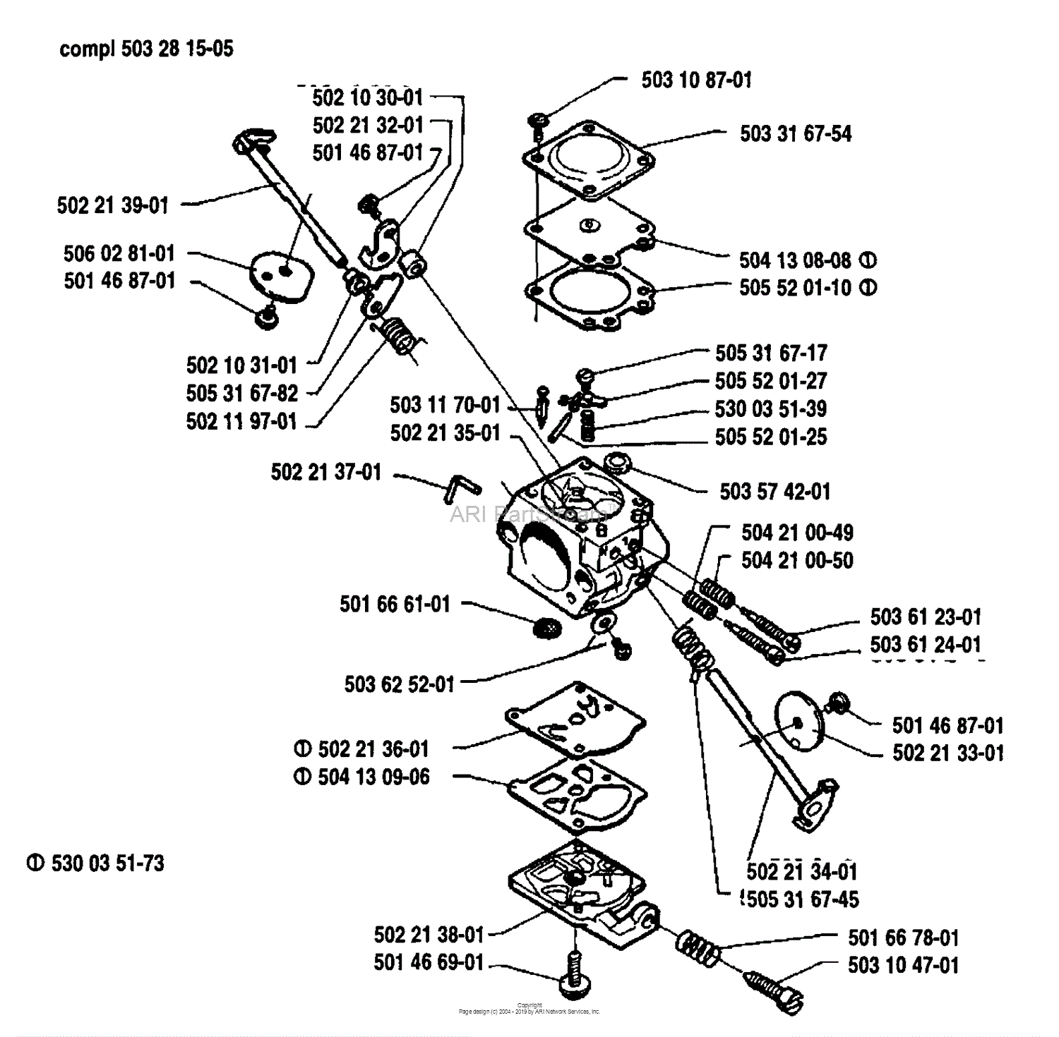 Husqvarna 235 R (199212) Parts Diagram for Carburetor Parts