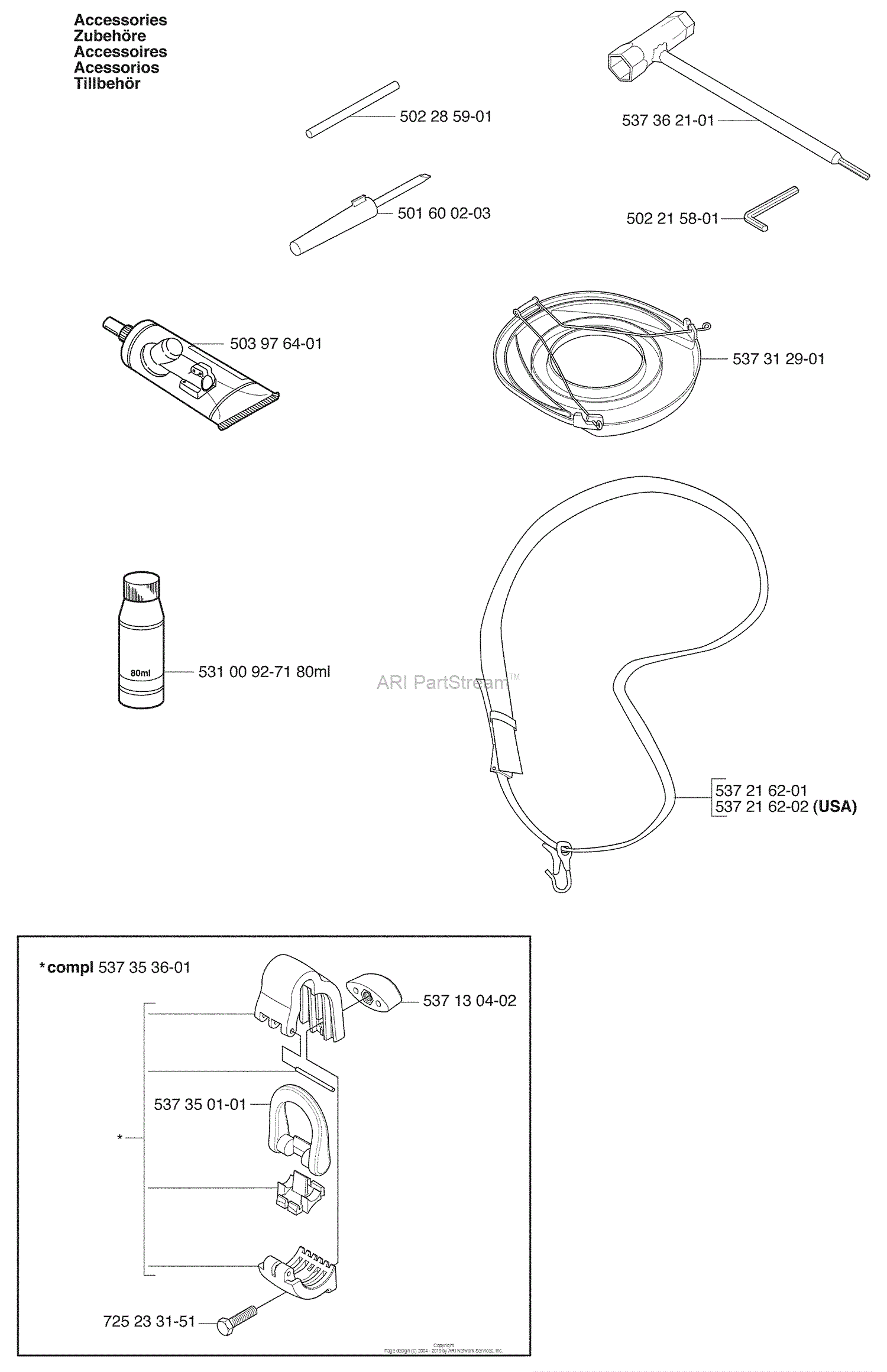 Husqvarna 324 LX (2009-06) Parts Diagram for Accessiores