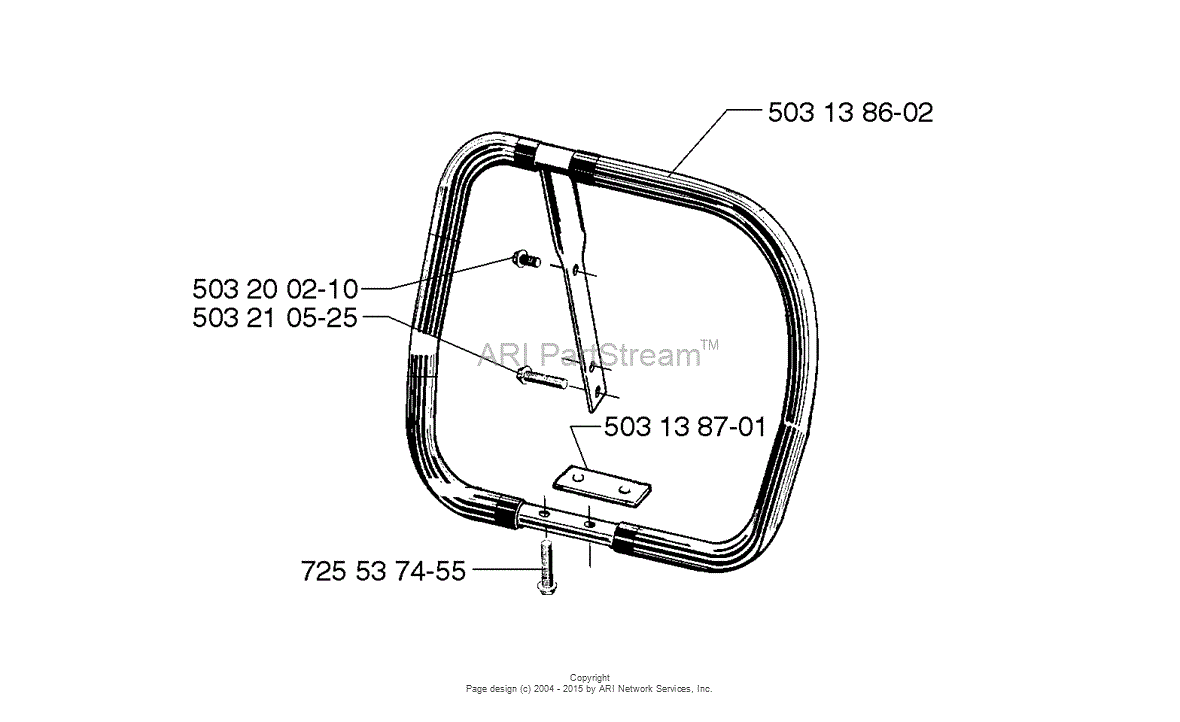 Husqvarna 3120 (1998-03) Parts Diagram for Front Handle Part 2