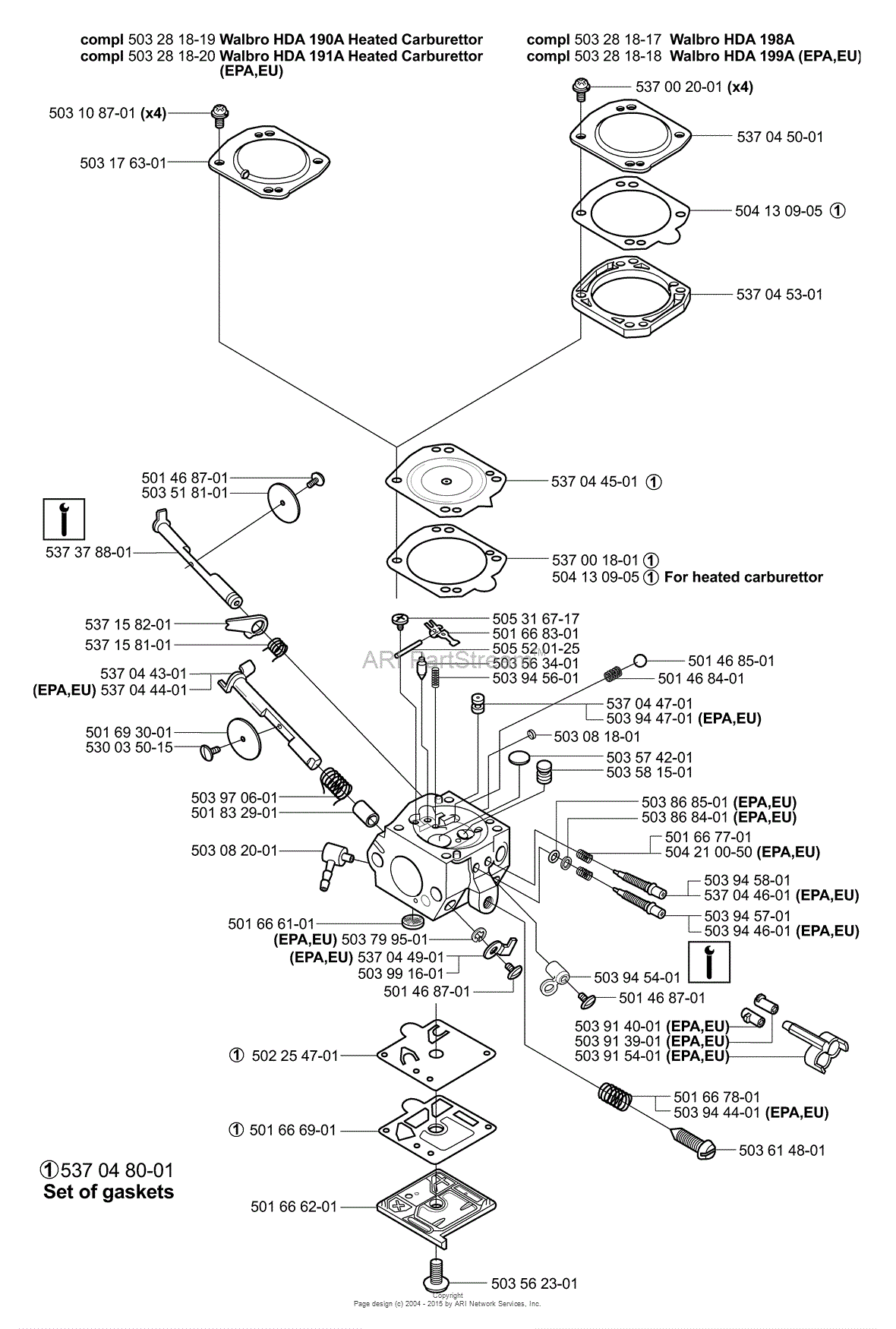 Husqvarna 359 (EPA) (2006-02) Parts Diagram for Carburetor Parts