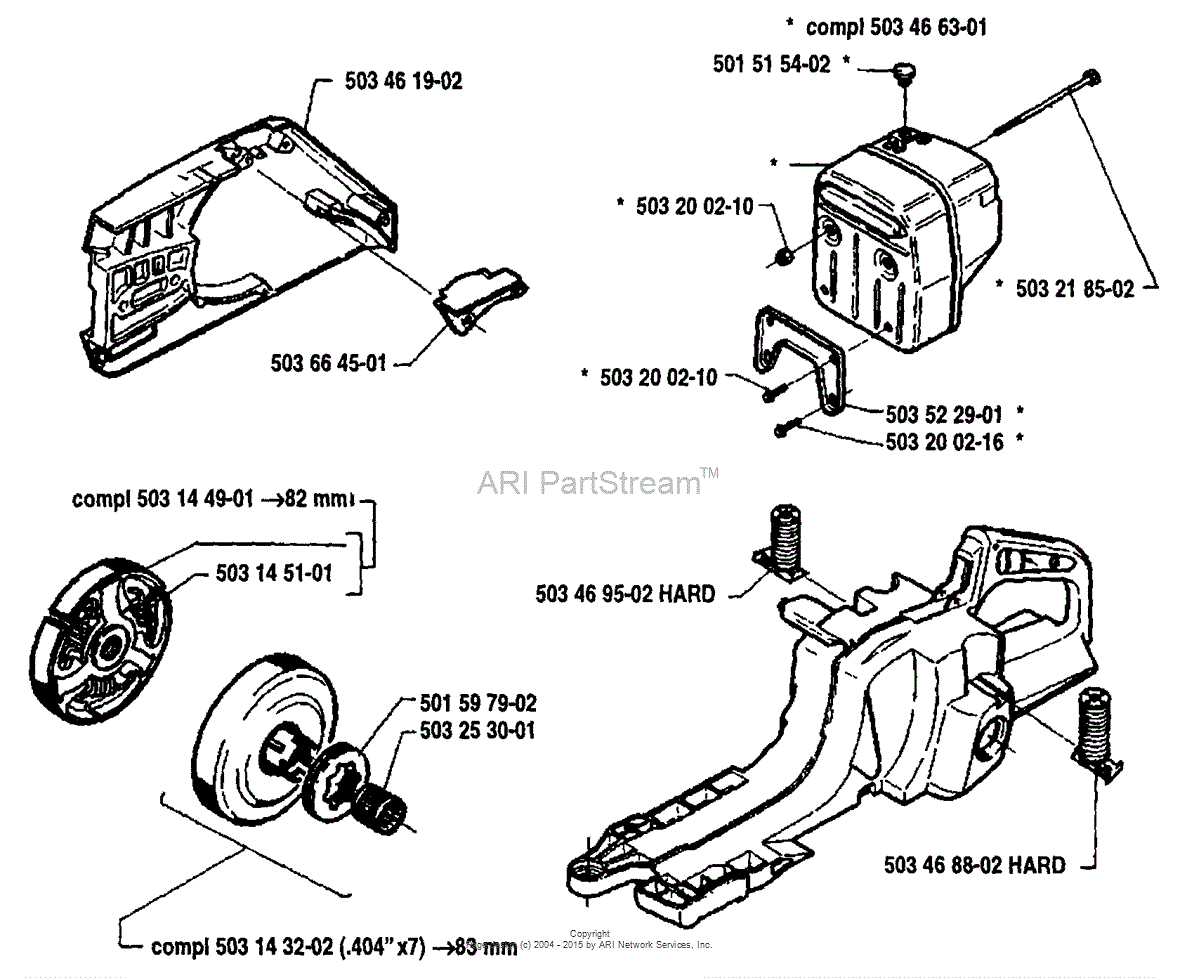 Husqvarna 394 1992 02 Parts Diagram For Spare Parts