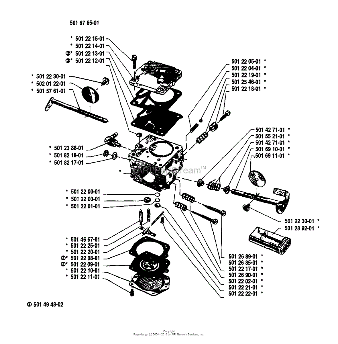 Husqvarna 480 (1987-11) Parts Diagram For Carburetor Parts