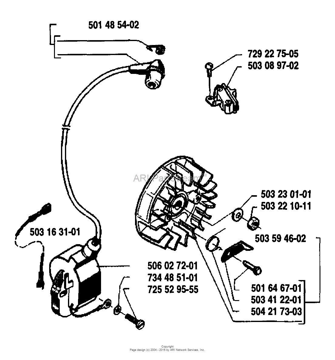 Husqvarna 50 Special (1990-01) Parts Diagram For Ignition Flywheel