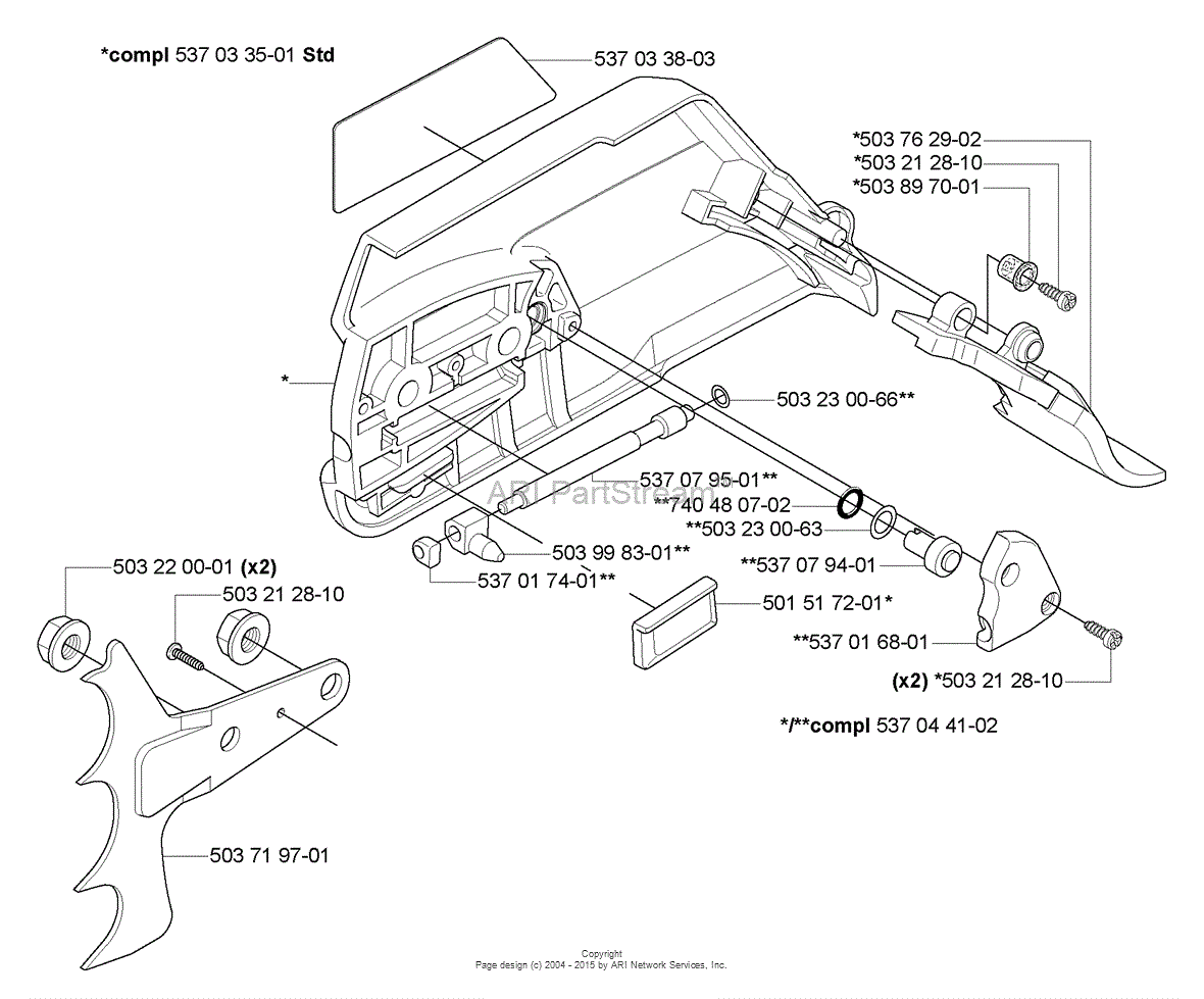 Husqvarna 570 (epa) (2004-09) Parts Diagram For Clutch Cover Standard