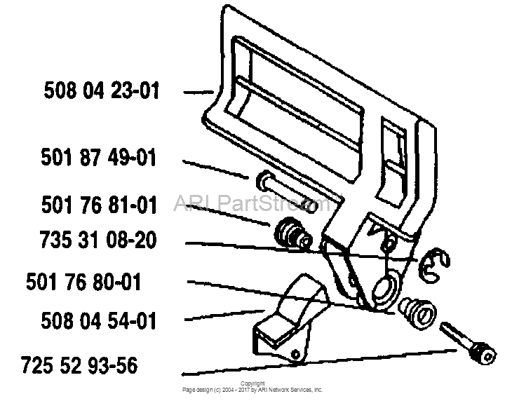 Husqvarna Electric 16 1993 05 Parts Diagram For Hand Guard 5148