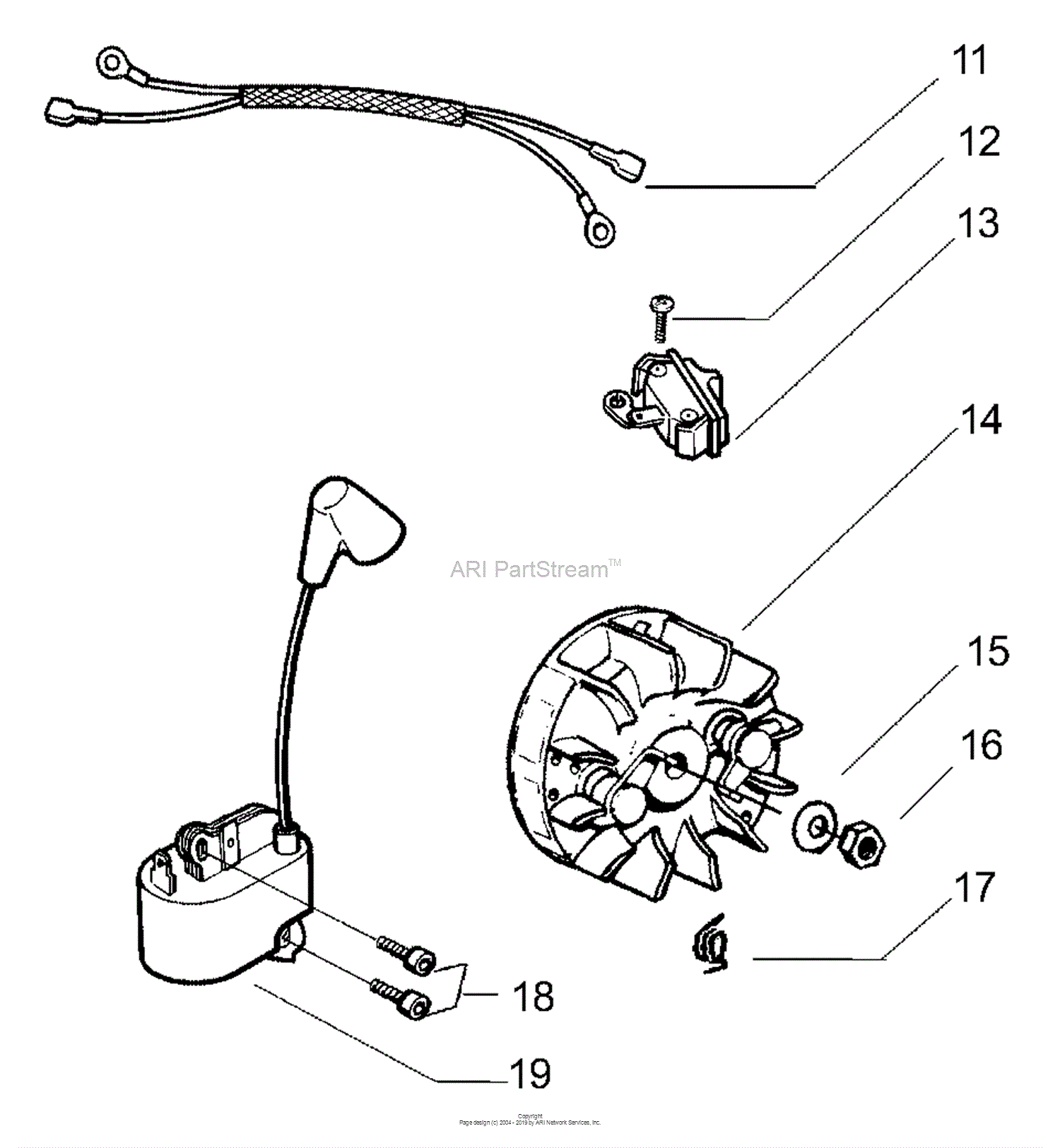 Husqvarna 136 (200105) Parts Diagram for Ignition Switch