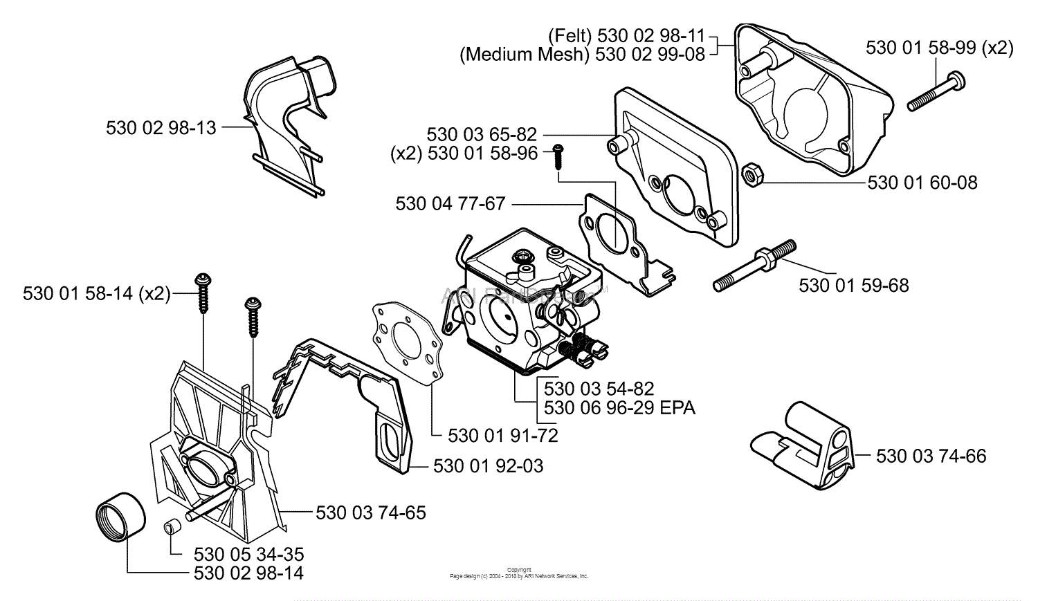 Husqvarna 141 Parts Diagram