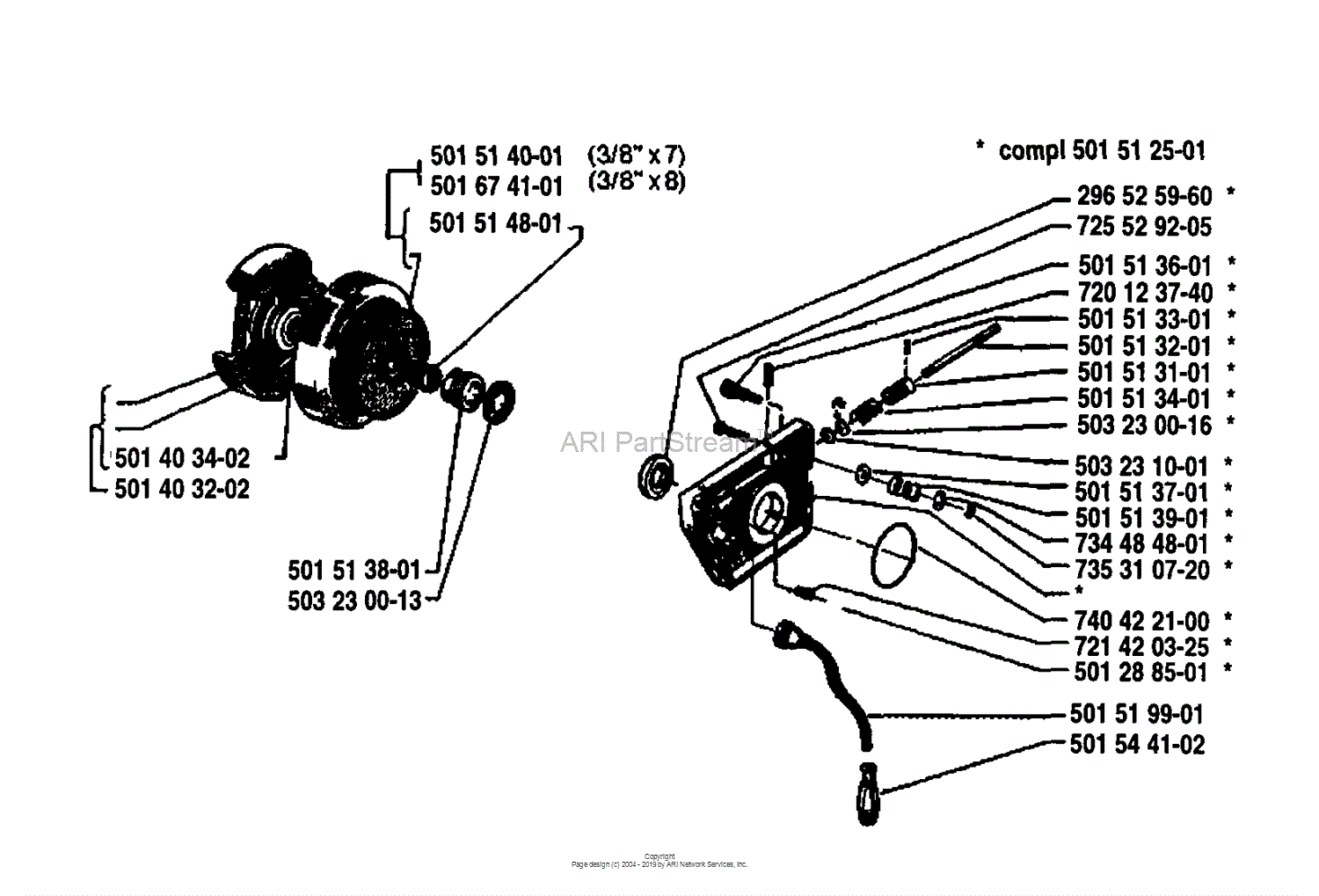 Husqvarna 162 (1980-12) Parts Diagram for Oil Pump