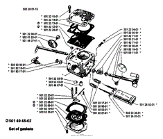 Husqvarna 2101 (1987-04) Parts Diagram for Carburetor Parts