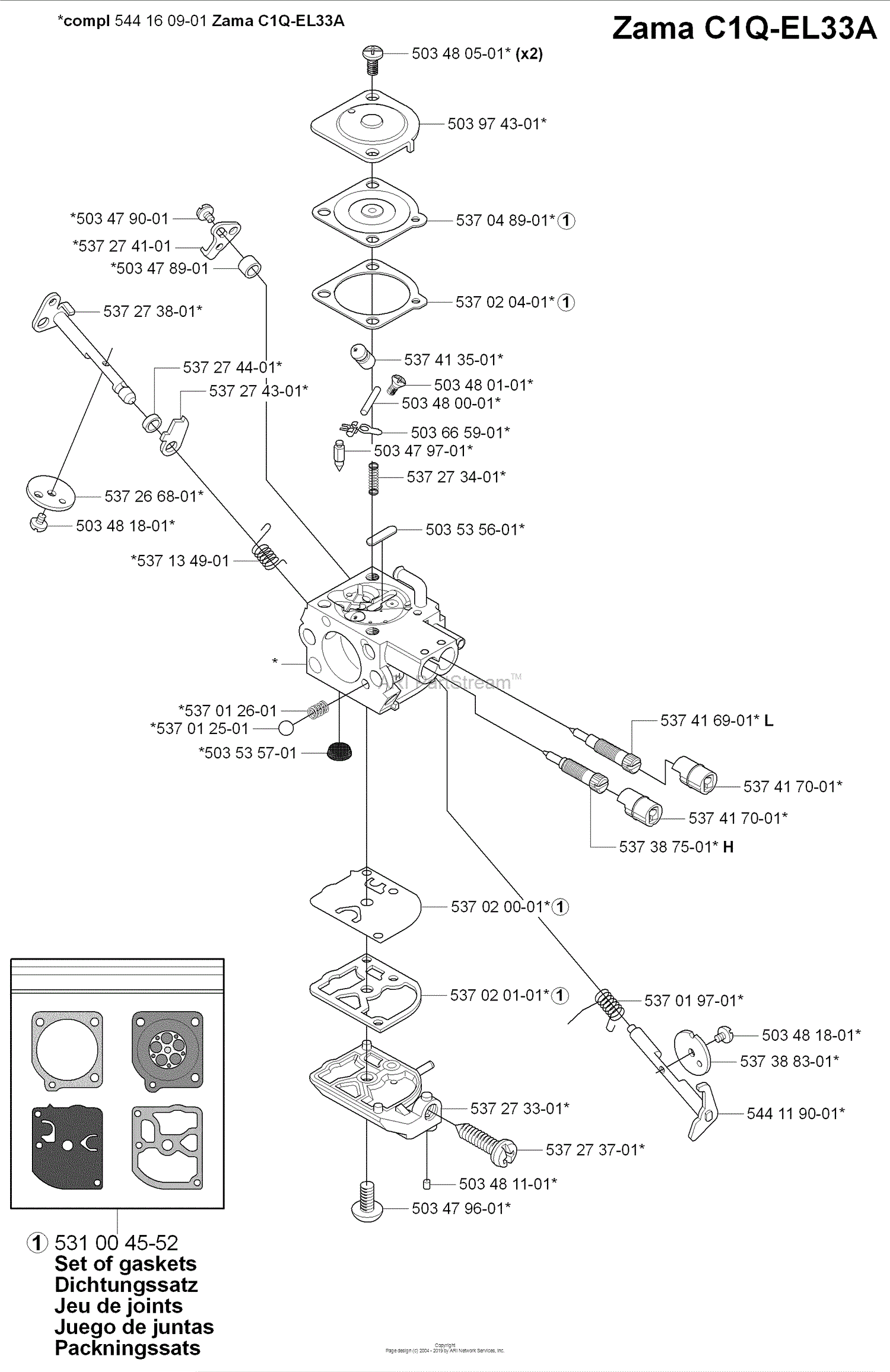 Husqvarna 338 XPT (2006-09) Parts Diagram for Carburetor Parts