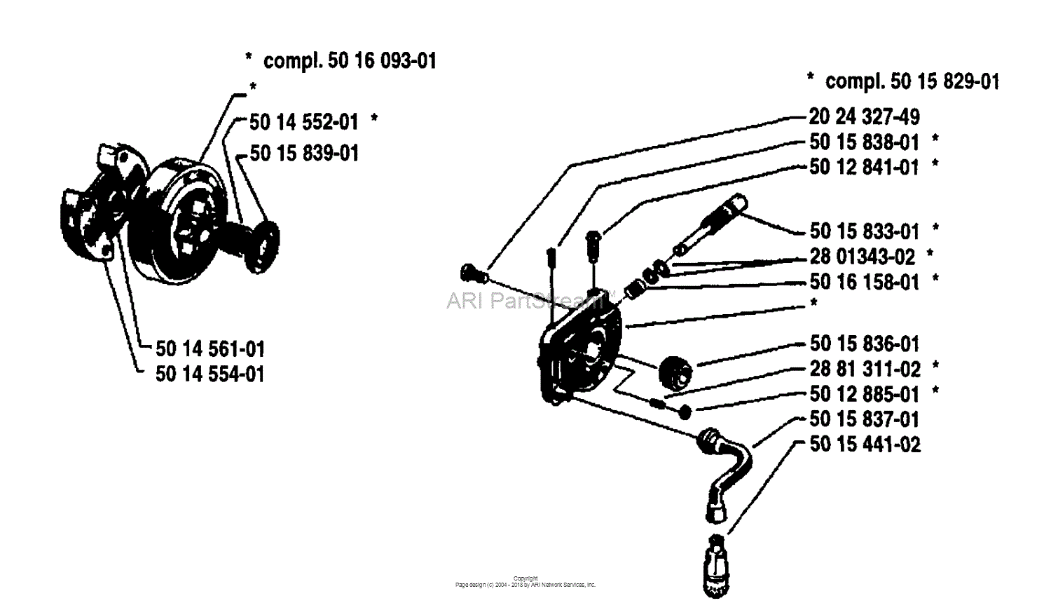 Husqvarna 44 (1980-04) Parts Diagram for Oil Pump/Clutch