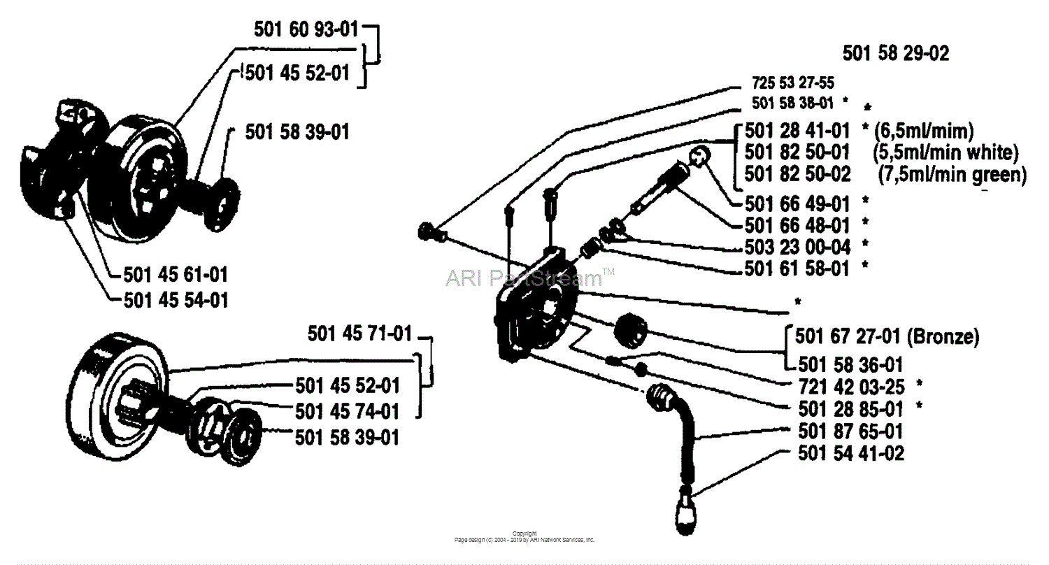 Husqvarna 44 (1984-01) Parts Diagram For Oil Pump