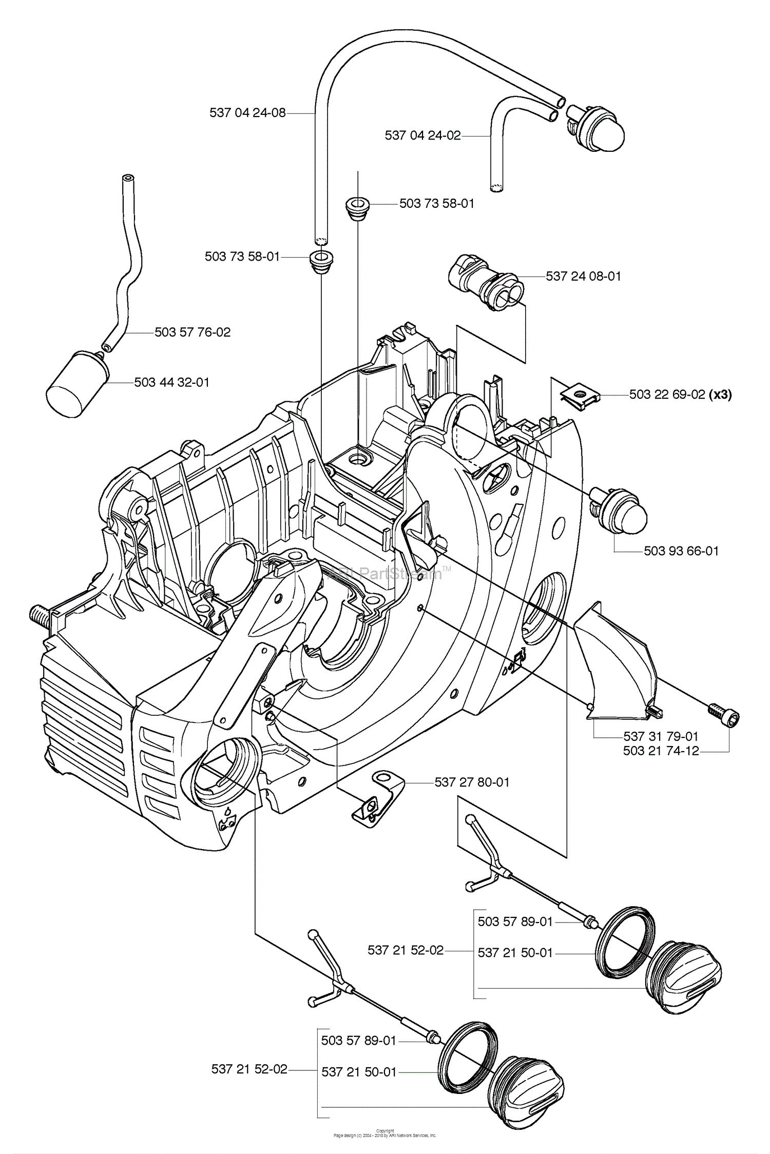 Husqvarna 455 e Rancher (2006-06) Parts Diagram for Fuel System