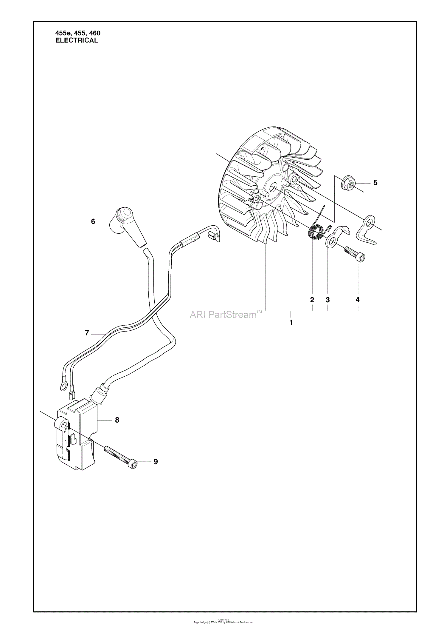 Husqvarna 455 Rancher (2009-10) Parts Diagram for Electrical