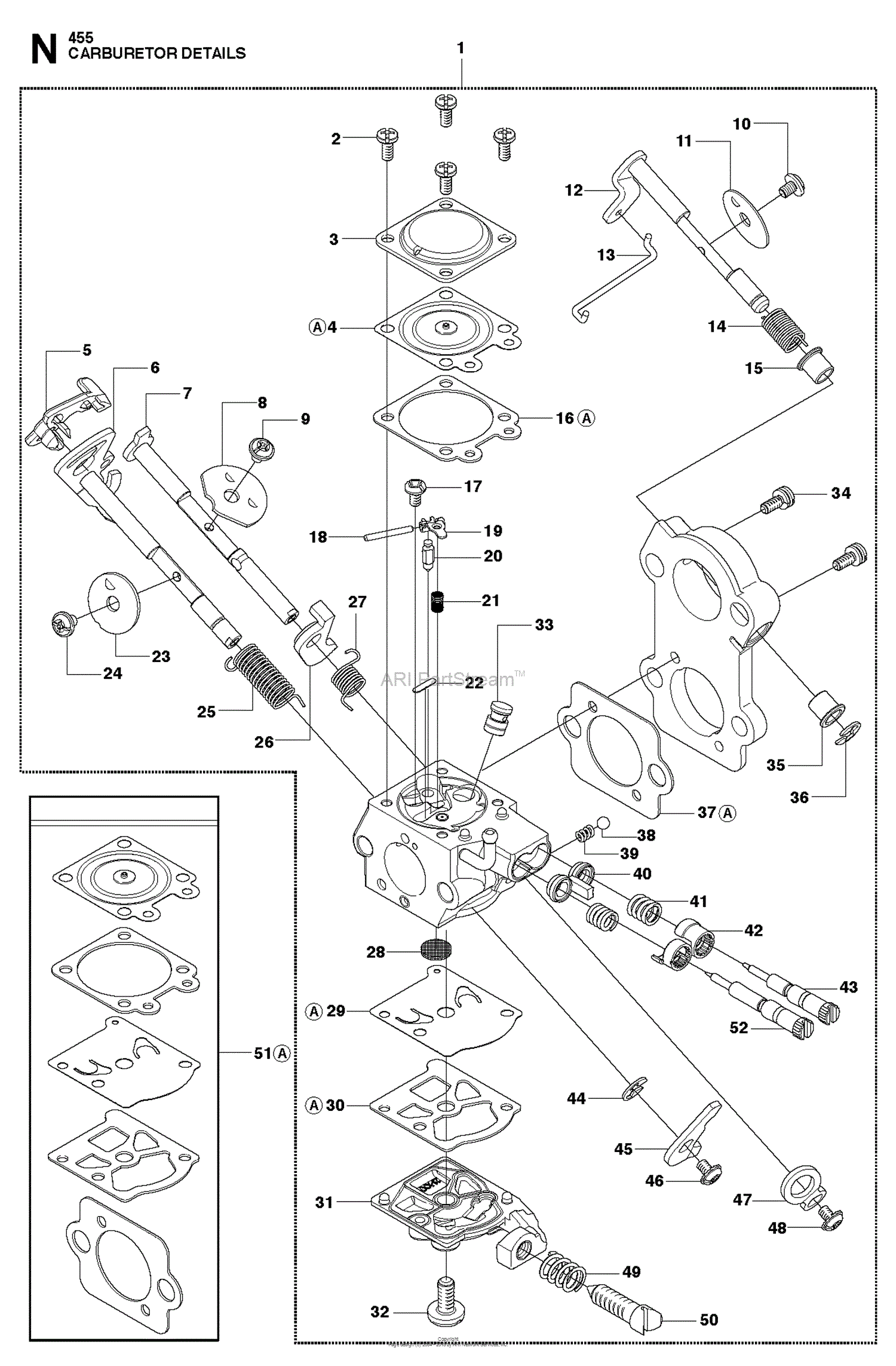 OEM Details about   Husqvarna 455 Chainsaw Carburetor/Carb  Boot  Parts