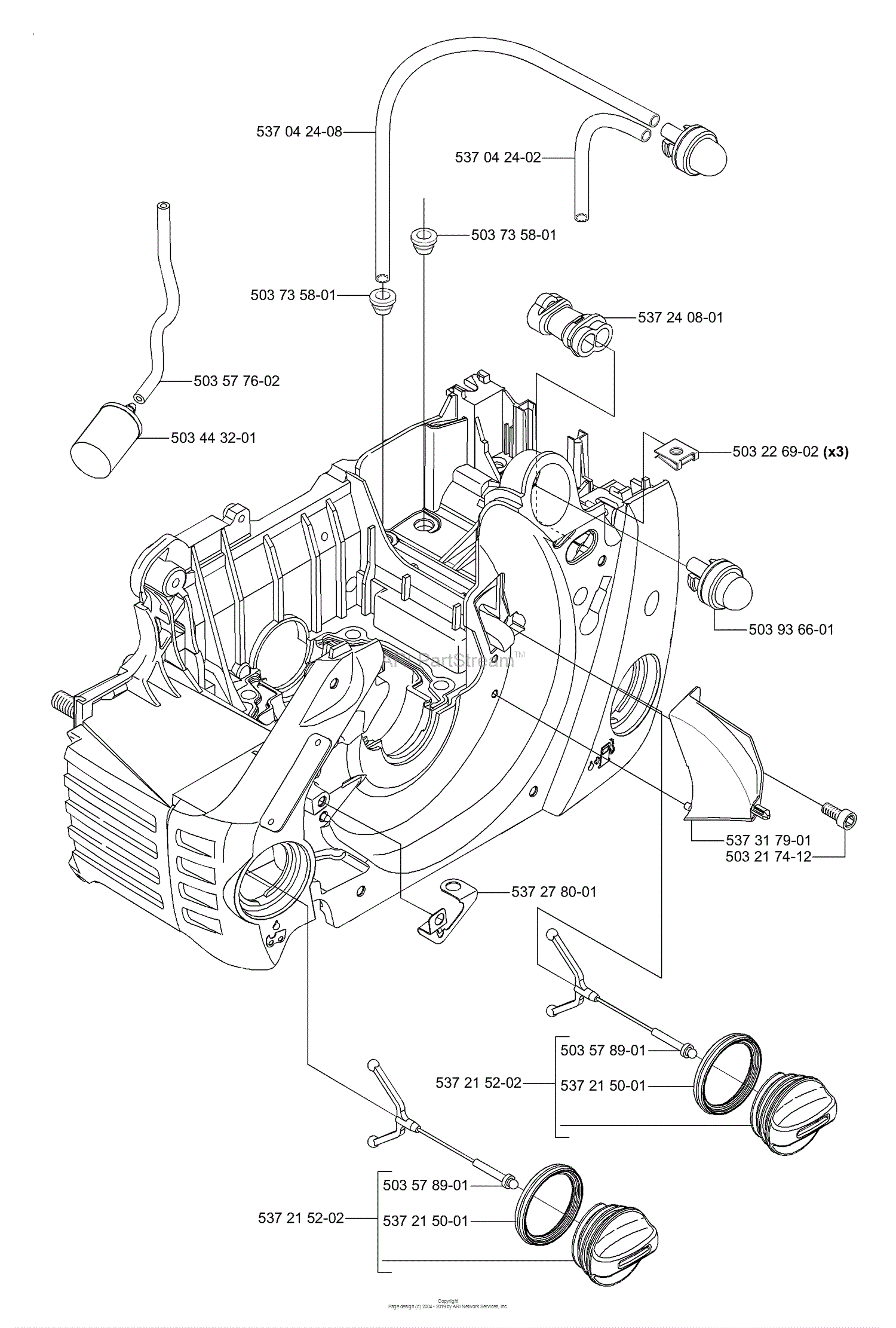 Husqvarna 460 (2006-02) Parts Diagram for Fuel System
