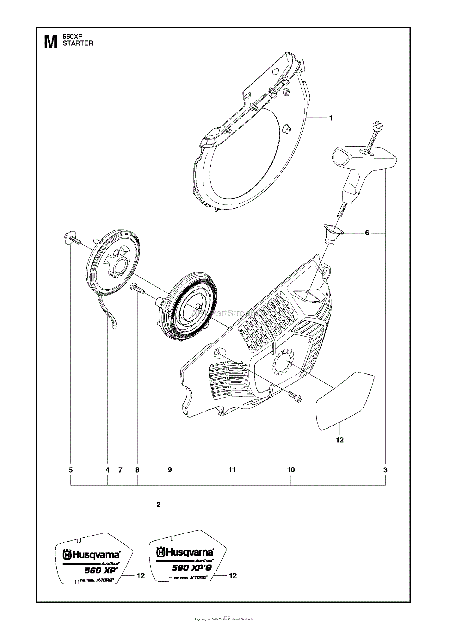 Husqvarna 560XP (2011-06) Parts Diagram for STARTER