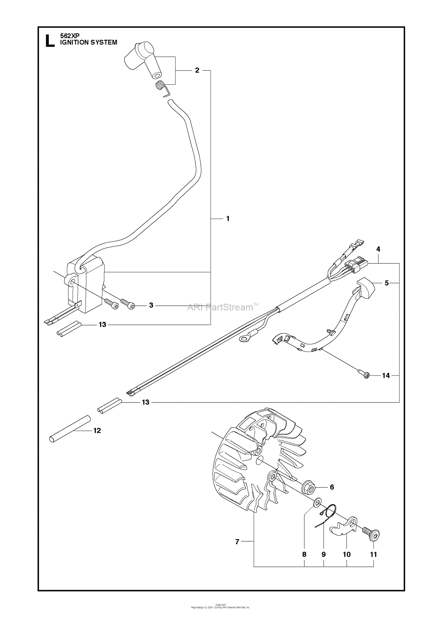 Husqvarna 562xp 11 06 Parts Diagram For Ignition System