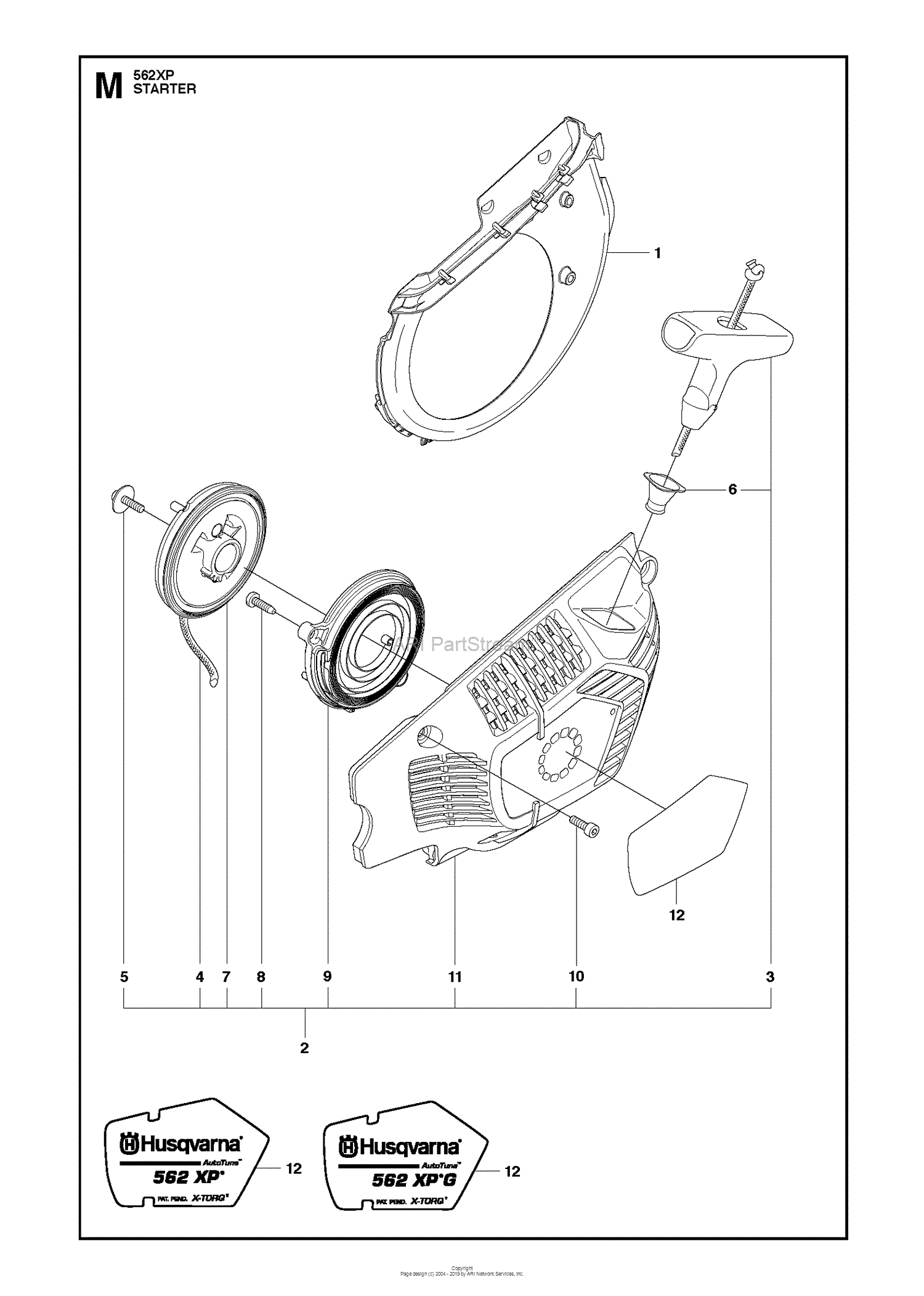 Husqvarna 562XP (2011-06) Parts Diagram for STARTER