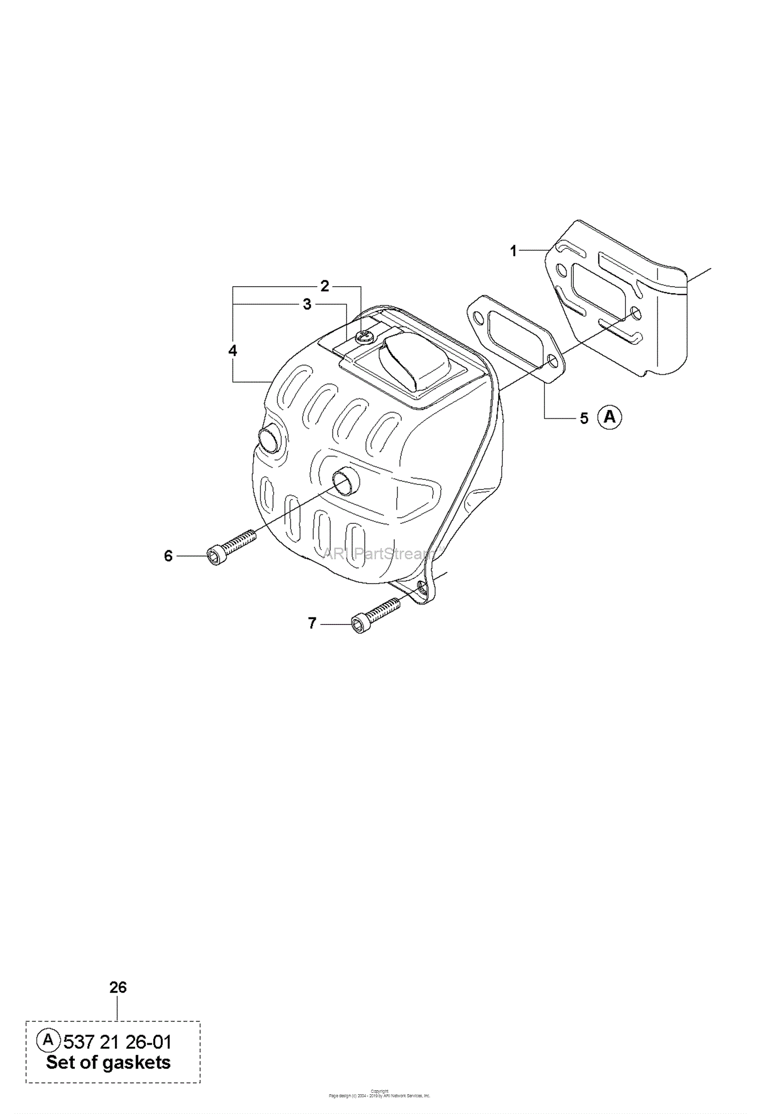 Husqvarna 570 - AutoTune (2013-03) Parts Diagram for MUFFLER